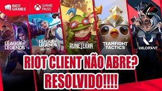 RIOT CLIENT  RIOT GAMES NÃO ABRE LOL VALORANT  RESOLVIDO 2024 RÁPIDO E FÁCIL WINDOWS 10 E 11 [upl. by Devehcoy]