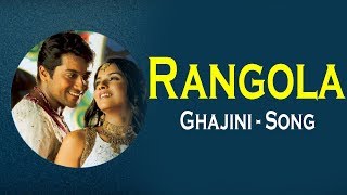 Rangola Song Ghajini  Suriya Asin Nayanthara  Harris Jayaraj Mass Audios [upl. by Ardnayek]