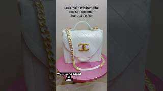 How to make a designer handbag cake shorts shortvideos [upl. by Gavrila966]