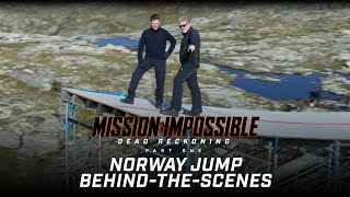 Mission Impossible – Dead Reckoning Part One  Norway Jump BehindTheScenes 2023 Movie [upl. by Ahsinnek]