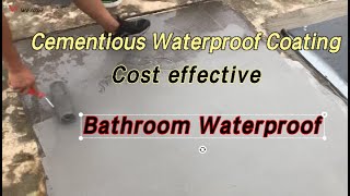 How To Apply Cementitious Waterproof Coating [upl. by Tnilk776]