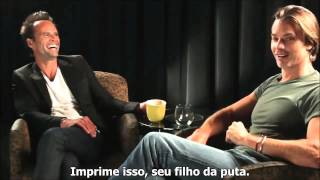 Timothy Olyphant and Walton Goggins funny Justified talk Legendado em português parte 2 [upl. by Tlevesoor]