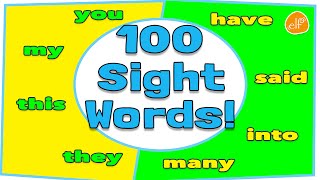 100 Sight Words Collection for Children  Dolch Top 100 Words by ELF Learning [upl. by Woodward]