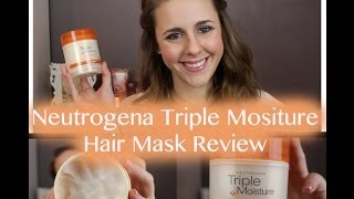 Neutrogena Triple Moisture Deep Recovery Hair Mask Review [upl. by Toiboid]