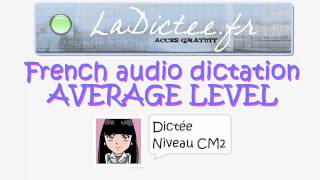 bricolage  Dictée niveau CM2  FLE  averageeasy level [upl. by Annawd]