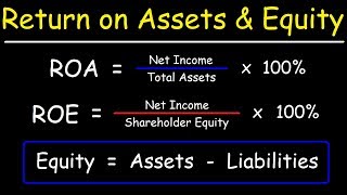 Return on Assets ROA and Return on Equity ROE  Fundamental Analysis [upl. by Gnos]