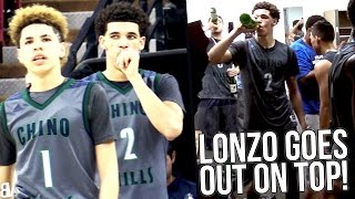 Lonzo Balls LAST High School Game SAVES State Title amp Undefeated Season Chino Hills v De La Salle [upl. by Einomrah]