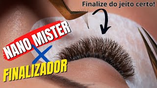 EXTENSÃO DE CÍLIOS COMO USAR O NANO MISTER E OS FINALIZADORES [upl. by Agem949]