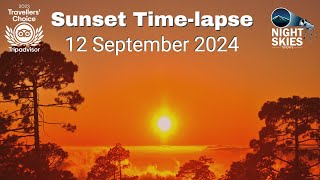 Sunset Timelapse 12 September 2024 [upl. by Peoples]