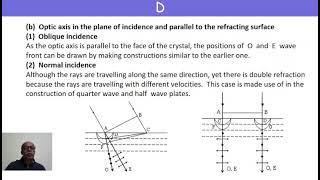 7 Huygens explanation of double refraction [upl. by Yeclehc363]