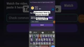 10 Business Ideas for Digital Nomads Tapswap Code [upl. by Otilia]