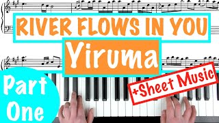 How to play RIVER FLOWS IN YOU  Yiruma PART 1 Piano Tutorial [upl. by Dodd]