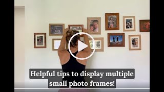 Frame wall display  Helpful tips to display multiple small photo frames [upl. by Venu]