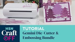 How To Use The Gemini DieCutting and Embossing Machine  HSN Craft Off [upl. by Aelyk945]