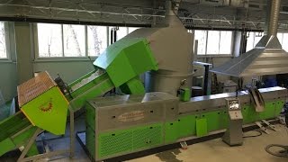 800 KGH PE  PP FILM RECYCLING LINE [upl. by Honorine]