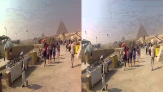 3DVideo Pyramiden von Giseh  Gizeh  Giza sowie Sphinx im Rahmen AIDA Ausflug PSD03 [upl. by Anirtak101]