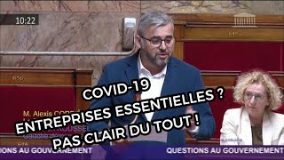 COVID19  ENTREPRISES ESSENTIELLES  PAS CLAIR DU TOUT [upl. by Sudbury15]