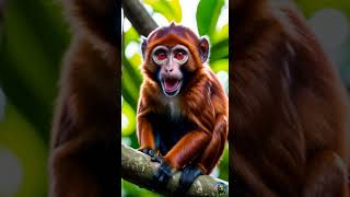 monkey watching planet of the apes short reels animals cute littlemonkey moneky littlepet [upl. by Alleul335]