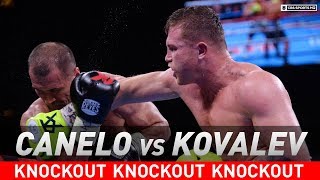 Canelo Alvarez stuns Sergey Kovalev with vicious TKO in the 11th round  Highlights  CBS Sports HQ [upl. by Kcam]