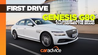 2021 Genesis G80 First Drive Review  Drivecomau [upl. by Oskar]