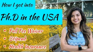 How to get into PhD in the USA as an International Student  Full Funding  Stipend [upl. by Lanti493]