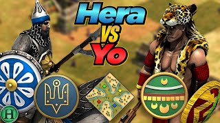 Slavs vs Aztecs  1v1 EW River Divide vs Yo  AoE2 [upl. by Conny]