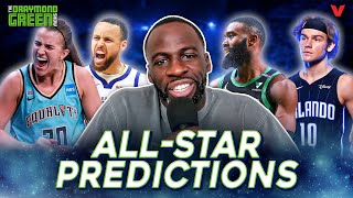 Draymond Green predicts Dunk Contest 3Point contest Steph Curry vs Sabrina Ionescu [upl. by Screens]