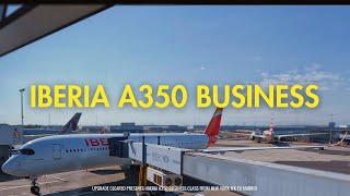 Iberia Business Class on A350 from New York JFK to Madrid  AVERAGE [upl. by Florida]