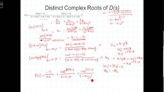 L12 7 3Laplace Trans Partial Fraction Distinct Complex Roots [upl. by Pfeffer]