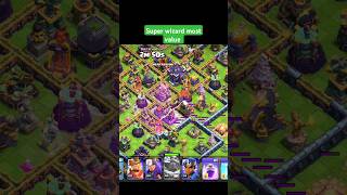 Super Wizard Invisibility 😯😯  Super Wizard Most Value clashofclans shorts short ytshorts [upl. by Adien923]