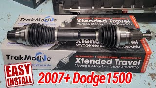 New Design Xtended Travel CV Axle Stepbystep Procedure Install on Dodge Ram 1500 repair [upl. by Llennod240]