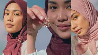 TUTORIAL  Monogram BawalMagnetic Pinless Hijab with Builtin Magnetic Tech by THEJASMINE [upl. by Anaic557]