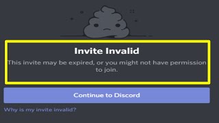 Fix Invalid Invite Link On Discord  Discord Server Link Invalid or Expired Problem  Invalid Link [upl. by Dunton582]