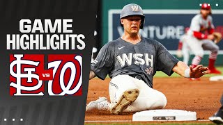 Cardinals vs Nationals Highlights 7524  MLB Highlights [upl. by Ydnal]