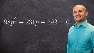 Solve an equation by factoring large numbers [upl. by Cuthbert]