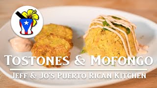 Easy Puerto Rican Recipes  Tostones and Mofongo [upl. by Salter]