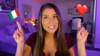 ASMR  Learn Italian Romantic Phrases 🇮🇹 [upl. by Anay426]