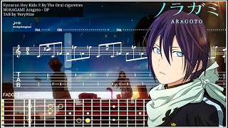 TABTUTORIAL kyouran hey kids   NORAGAMI Aragoto  Tab [upl. by Ronnholm240]