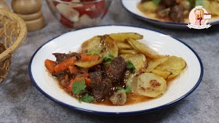 ГОВЯДИНА с КАРТОШКОЙ в ДУХОВКЕ сочная и мягкая Как вкусно запечь говядину [upl. by Ynohtn]