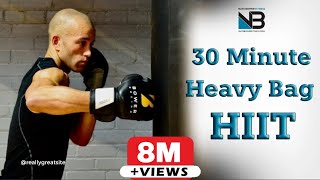 Most EFFECTIVE 30 Minute Boxing Heavy Bag HIIT Workout [upl. by Elspeth]