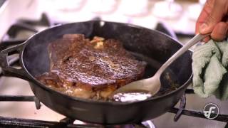 How To Make Pan Seared ButterBasted Steak [upl. by Nefen204]