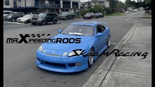 NEW COILOVERS FOR THE SC300   A NIGHT POV W SKEEM maxpeedingrods [upl. by Batish]