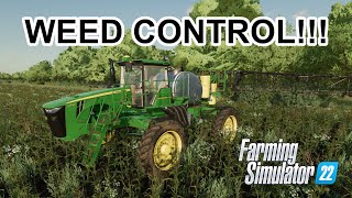 John Deere 4940 Spraying Herbicide  Farming Simulator 22 [upl. by Enaht]