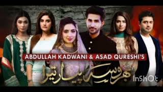 Bharosa Pyar Tera  Full OST   Lyical Video  Sahir Ali BaggaBasit block 2024 ost [upl. by Ahtibbat]