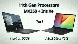 Dell Inspiron 5509 VS ASUS ULTRA 15 X513 Intel 11th GEN  Best Laptop under 70000 India 2021 [upl. by Francesca]