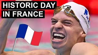 PARIS OLYMPIC SWIMMING DAY 2 FINALS RACE RECAP [upl. by Terryl]