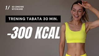 WYZWANIE JESIEŃ 🔥1 Trening odchudzający TABATA 300 KCAL [upl. by Wunder984]