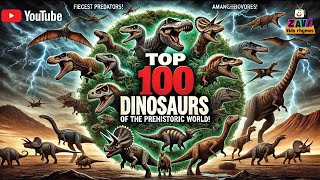 100 Dinosaur Names in English with pictures  Dinosaurs Vocabulary  Learn Dinosaur Names [upl. by Viscardi118]