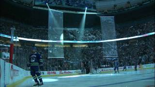 Canucks Vs Hawks  Game 1 Entrance amp Anthems  2011 Playoffs  041311  HD [upl. by Amalie]