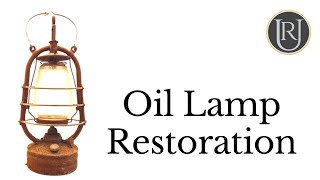 Rusty Paraffin Lamp Restoration [upl. by Llerrad]